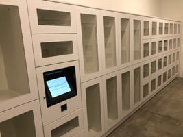 Corporate smart lockers