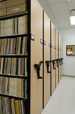 Compact Recording Collection Moveable Shelves