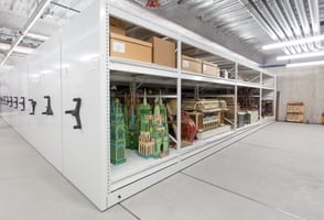 high-density museum storage