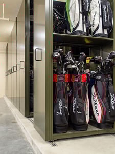 Golf Bag Storage High-Density Storage at a Golf Resort