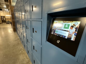 Casino keyless day locker for employees