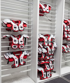 football pad rack