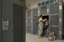 war bag storage locker